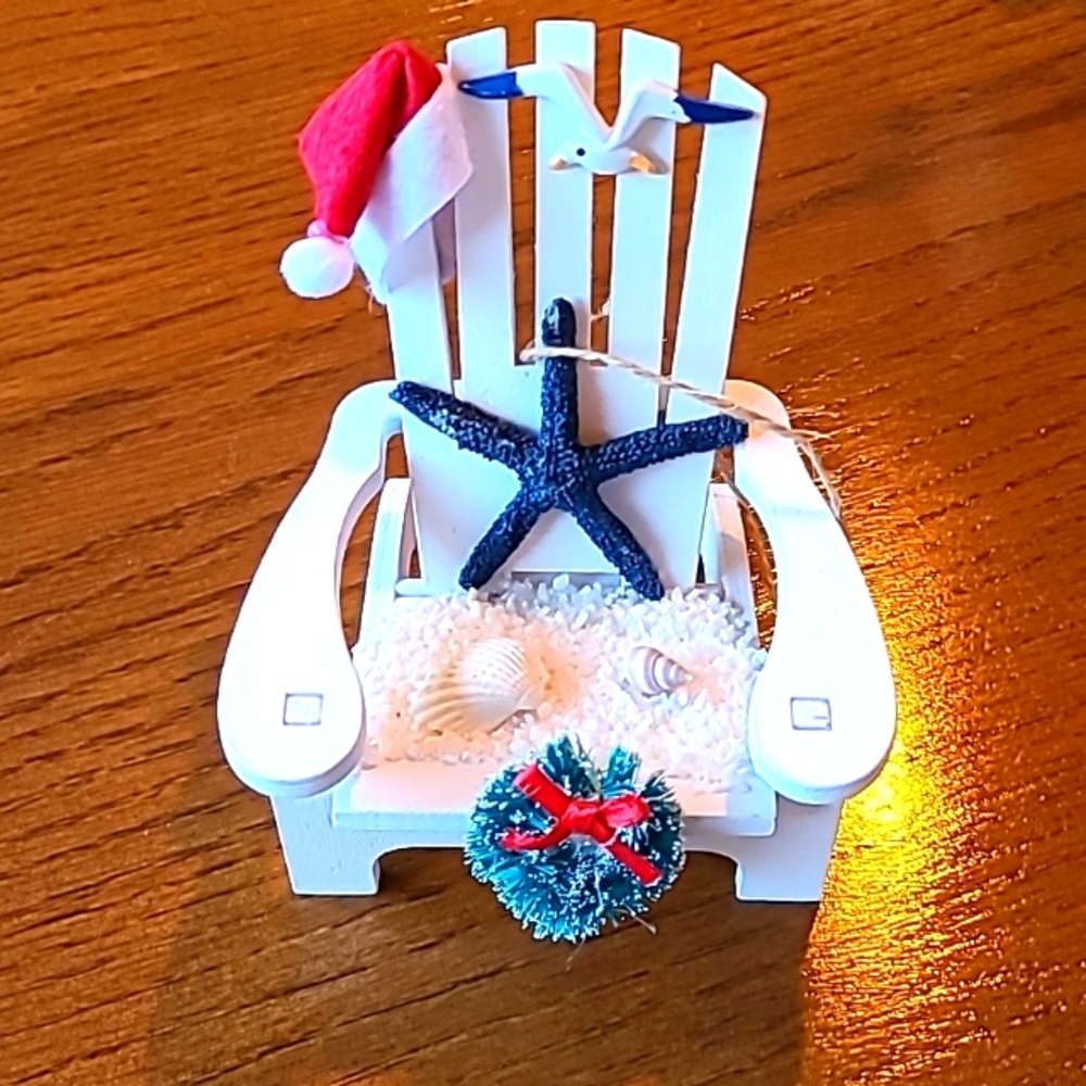 Homemade beach ornament